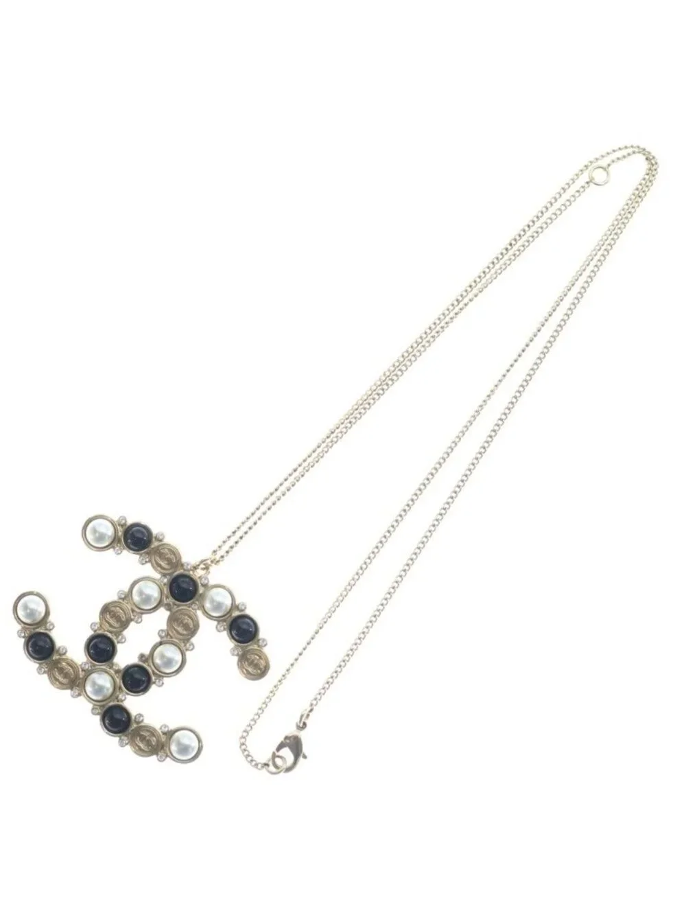 Chanel CC Logo Pendant Chain Gold 19B